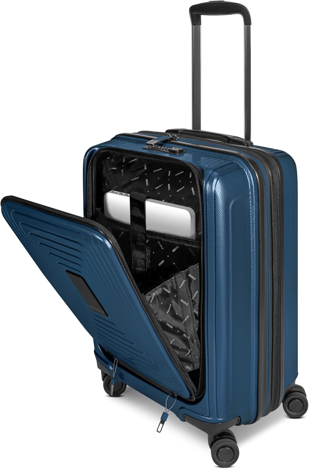 REDOLZ Hartschalen Koffer-Set-4-teilig | S 55 cm (ohne Laptopfach) + M 66 cm + L 77 cm + Beauty-Case
