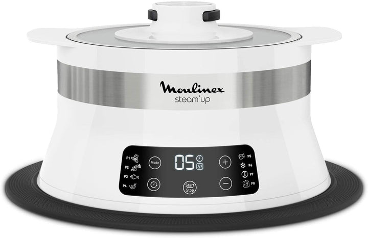 Moulinex Steam’Up Cuiseur Vapeur Steam Up Dampfgarer mit 8 Programmen, passt Sich an alle Formen von