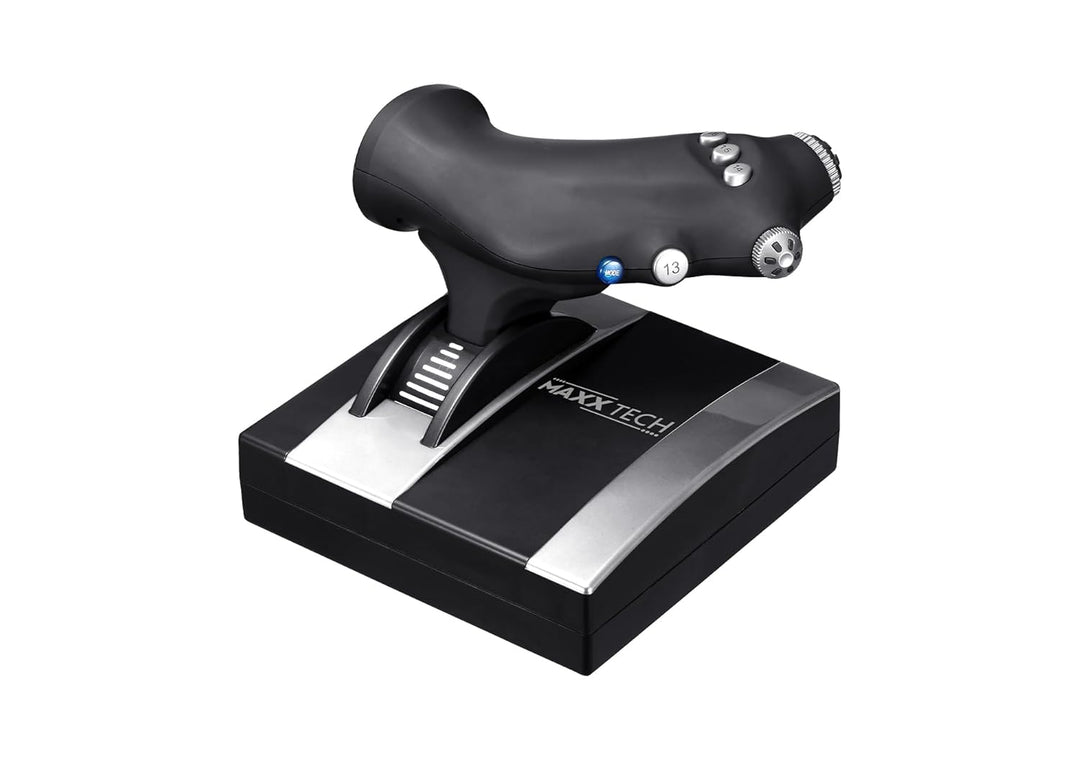 Maxx Tech HOTAS Pro Flight Combo Kit für PC, Xbox & PS4, Joystick - 8-Wege-HAT-Schalter, Schnellfeue