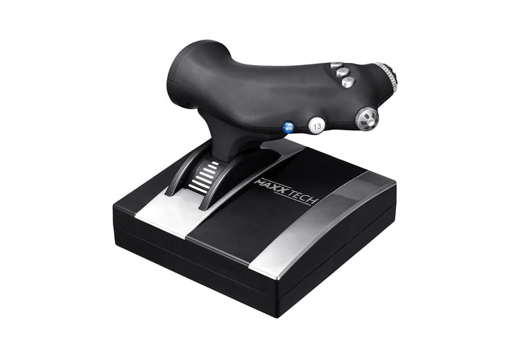 Maxx Tech HOTAS Pro Flight Combo Kit für PC, Xbox & PS4, Joystick - 8-Wege-HAT-Schalter, Schnellfeue