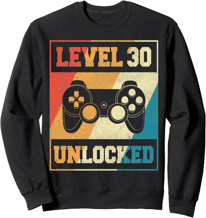 30. Geburtstag Mann Frau Level 30 Jahre 1993 Deko Geschenk Sweatshirt