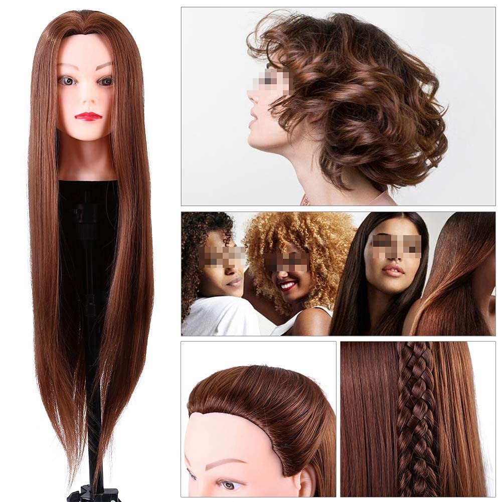 Haar Training Kopf Schaufensterpuppe Kopf Synthetische Faser Schaufensterpuppe Kopf Friseur Training