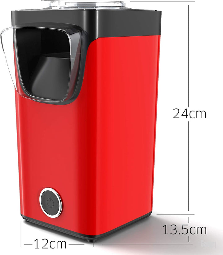 Gadgy Popcornmaschine Heissluft - Popcorn Maker - Popcorn Maschine Ohne Fett und Öl - Popcornmaschin