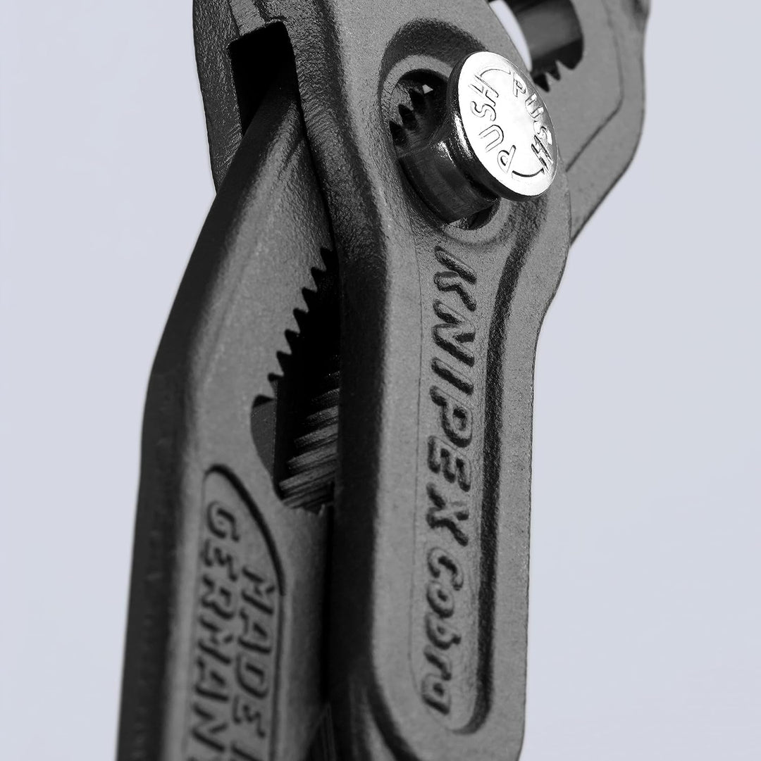 KNIPEX Cobra, Wasserpumpenzange | Rohrzange, gross, Chrom-Vanadium, atramentiert, 300 mm, 87 01 300