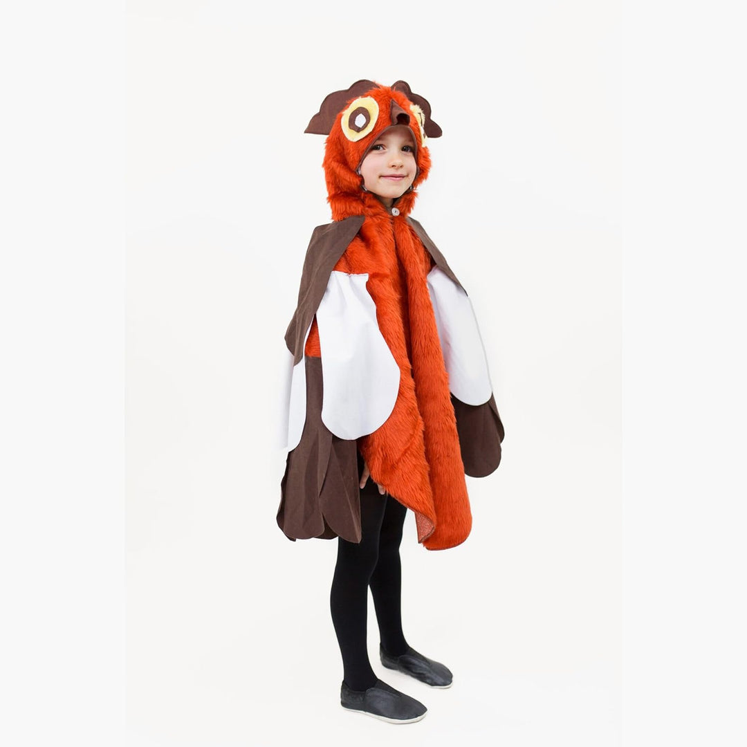 Lipta-TDP a.s. Kinderkostüm Eule Olli Gr. 104- 140 Plüschkostüm Vogel Tier Fasching Karneval (140)