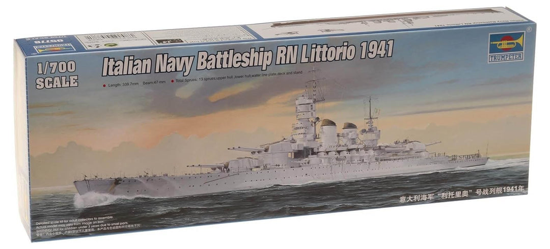 Trumpeter 05778 Modellbausatz Italian Navy Battleship RN Littro 1941