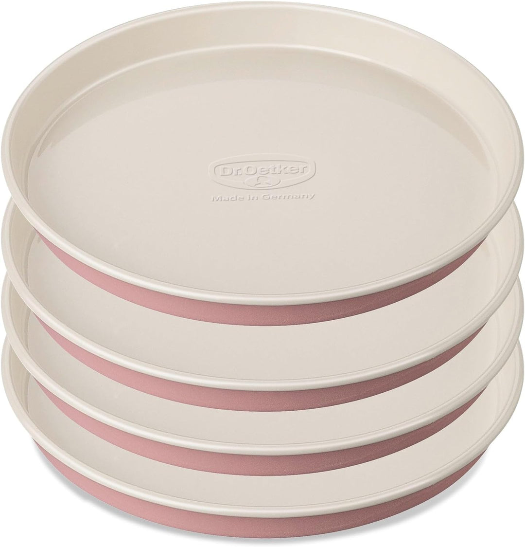 Dr. Oetker Schichtkuchen-Backform Baking - Retro Design, runde Kuchenform mit zweifarbiger, keramisc