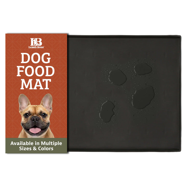 Leashboss Spritzmatte Medium/Gross – Napfunterlage Katzen &amp; Hund mit Grosser Lippe, Rutsch- und Wass