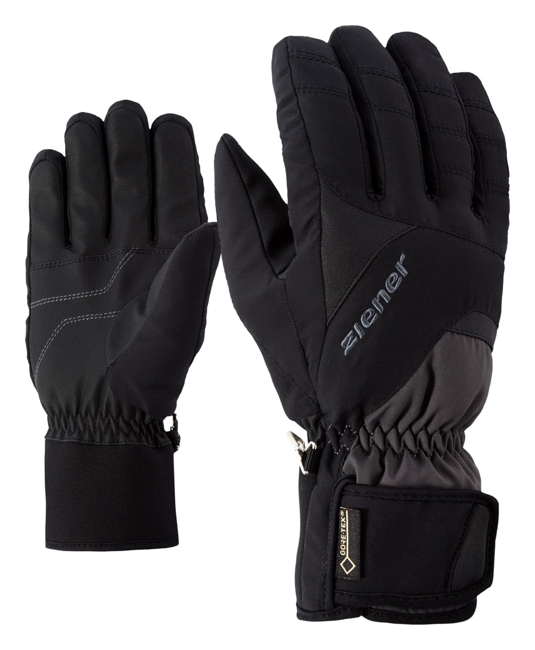 Ziener Guffert GTX Ski-Handschuhe/Wintersport | Wasserdicht, Atmungsaktiv 11 graphite/black, 11 grap