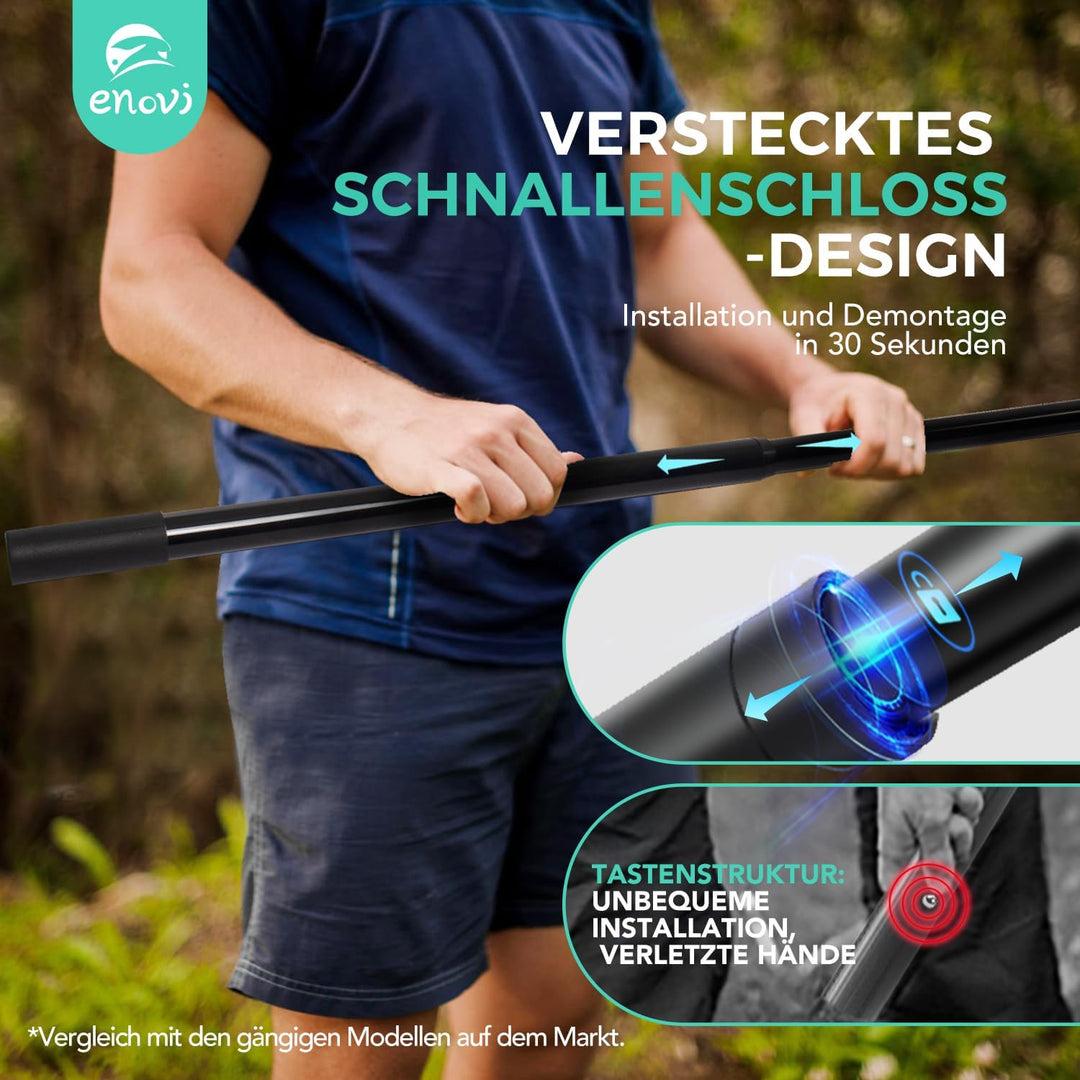 EasyGo Federball Set, Badminton Set mit 4 Schläger, Badminton Netz, 4 Federball, Tragbare Aufbewahru