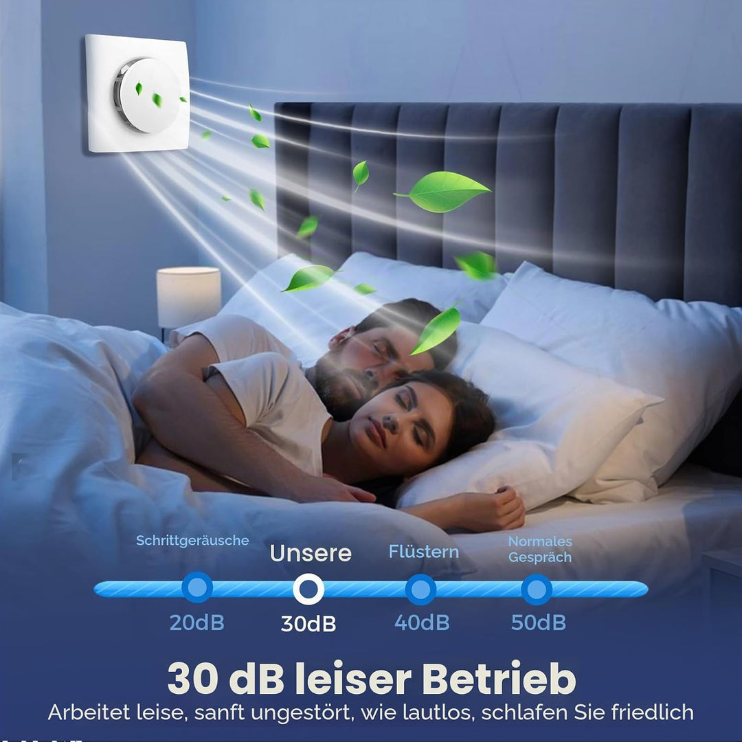 Badlüfter mit Fernbedienung 100 mm, leistungsstarke Abluftventilator mit 2 Richtungen Ventilaton und