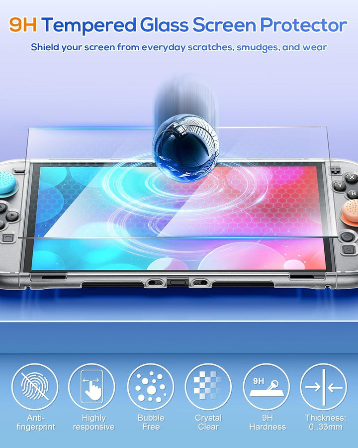 FYOUNG Dockable Hülle für Nintendo Switch 2, Abnehmbares Hartschalenhülle für Joy Con 2, Kratzfest &