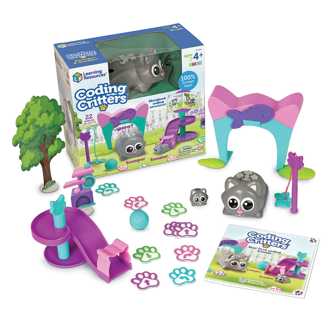 Learning Resources Coding Critters – Programmierbare Haustiere: Scamper & Sneaker, Scamper & Sneaker