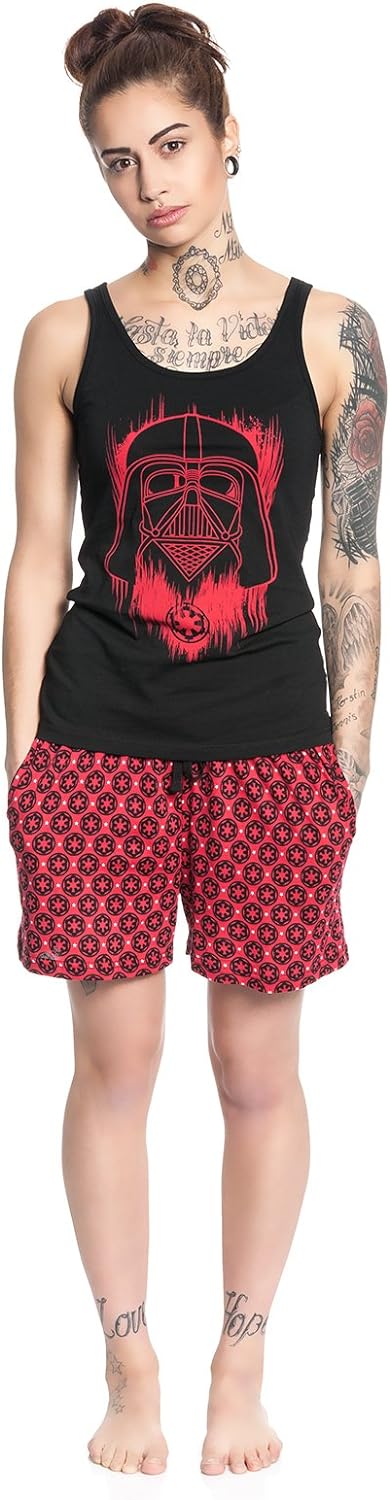 Star Wars Darth Vader Pyjama schwarz/rot XS
