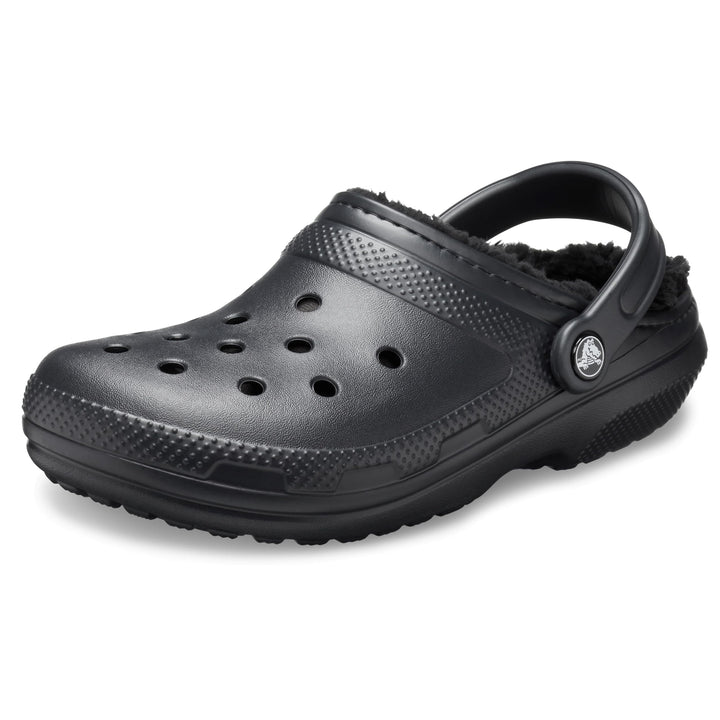 Crocs Unisex Classic Lined Clogs 33/34 EU Schwarz, 33/34 EU Schwarz