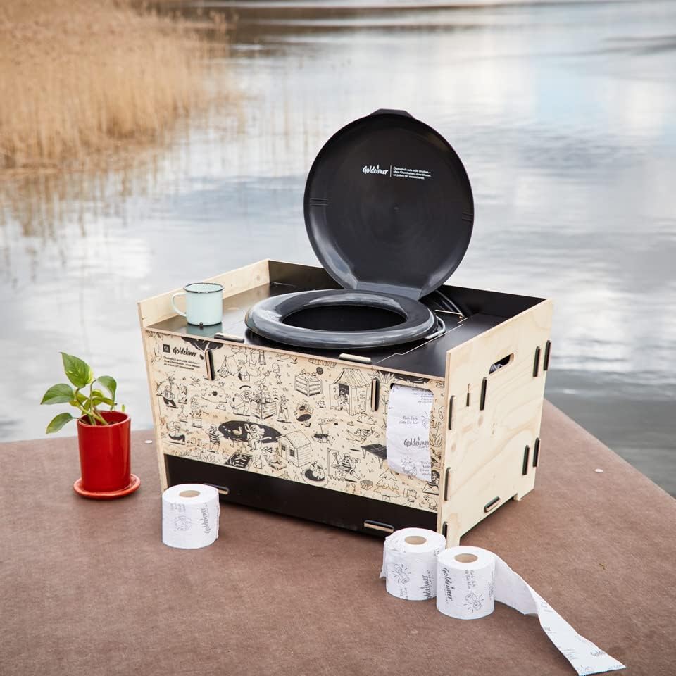Goldeimer »Premium« Trockentoilette aus Holz und recyceltem Kunststoff Grundaustattung, Grundaustatt