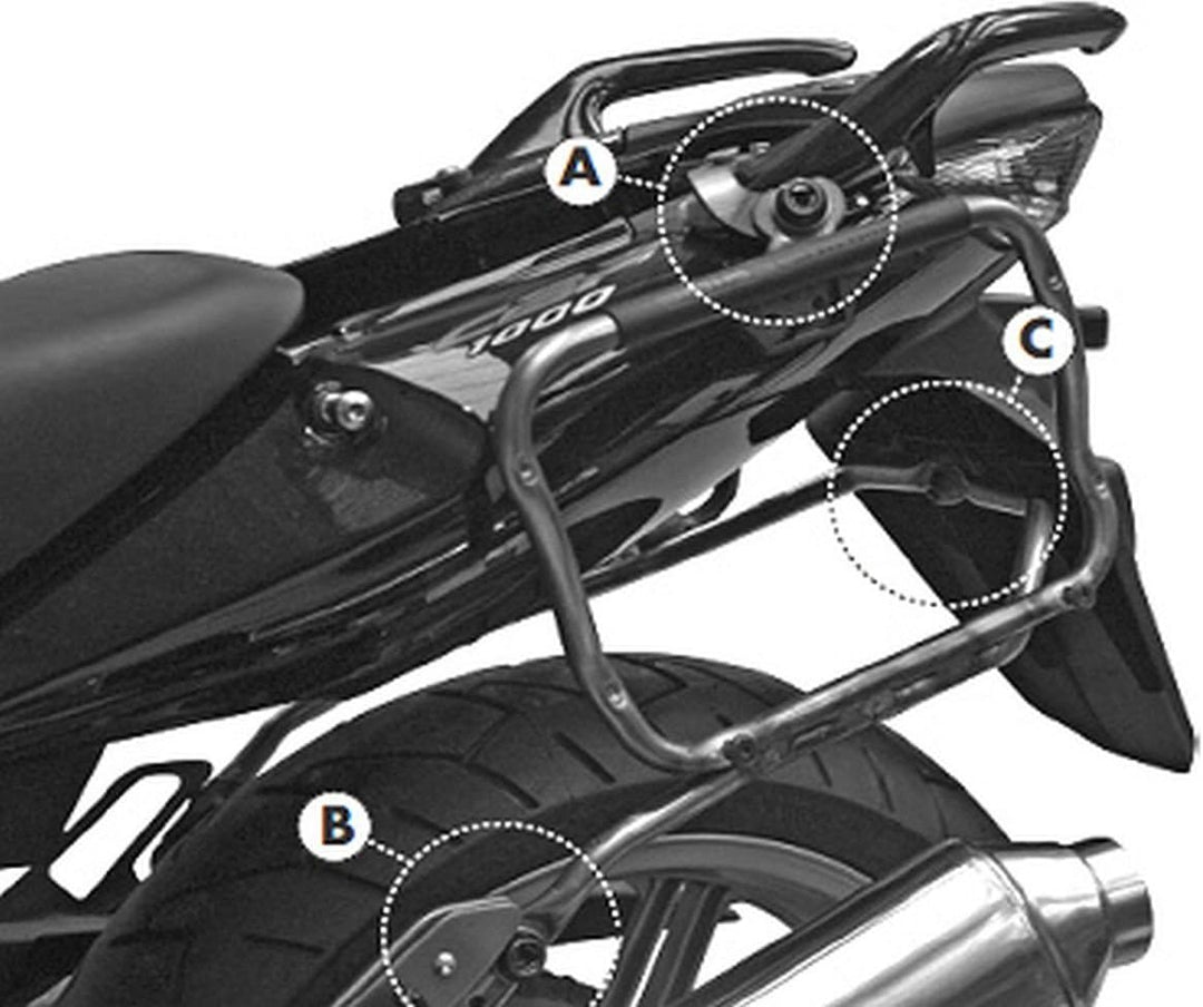 GIVI PLXR174 Rapid Stahlrohr-Seitenkofferträger - Abnehmbar