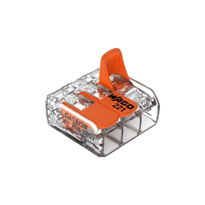 Wago Klemmen der Serie 221-413 Hebelklemmen Dosenklemmen Verbindungsklemmen Klemme Steckklemmen Pack