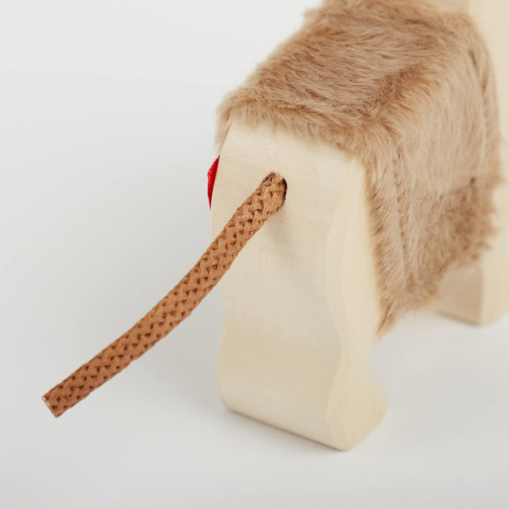 SIGIKID 39515 Holztier Löwe Cudly Wudly Mädchen und Jungen Babyspielzeug empfohlen ab 3 Jahren natur