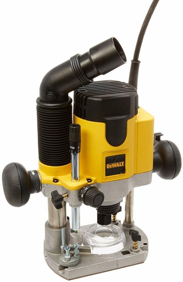 DeWalt 1.100 Watt Oberfräse (Leerlaufdrehzahl 8.000 - 24.000 min-1, Fräskorbhub 55 mm, max Fräs-ø 36