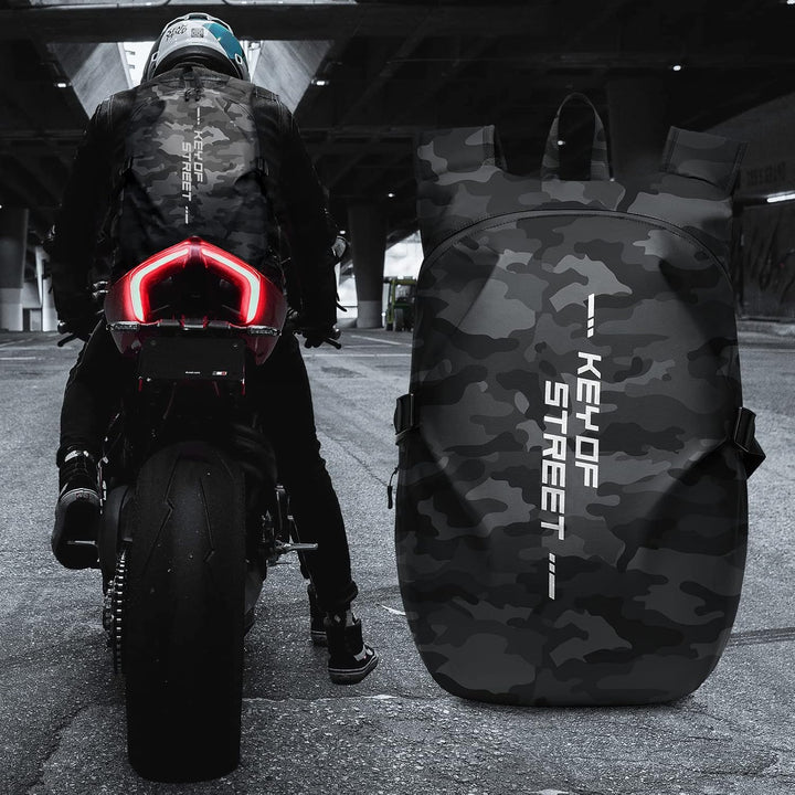 Motorradrucksäcke für Herren, wasserdichter Helmrucksack, Motorradzubehör, Laptoptaschen, Reiserucks
