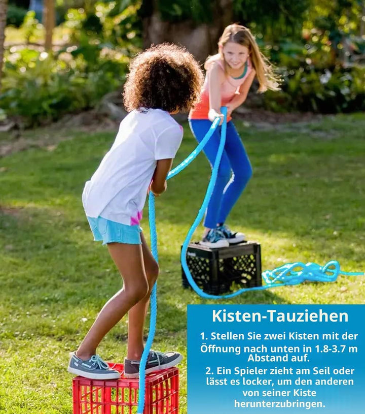 CWLAKON Tauziehen Seilspiel, Outdoor Spiele Gartenspiele für Kinder Erwachsene, Medaillen für Kinder