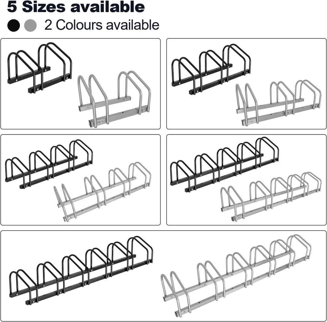 Ikodm Fahrradständer für 3 Fahrräder mit 30cm Radabstand für 35-55 mm Reifenbreite, Fahrradhalter Au