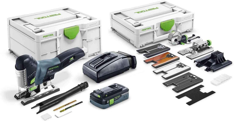 Festool Akku-Pendelstichsäge PSC 420 HPC 4,0 EBI-Set CARVEX (mit Akkupack, Schnellladegerät, Stichsä