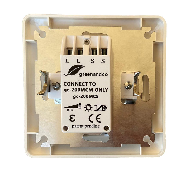 greenandco gc-200MCS zusätzliche Bedieneinheit für digitalen Master Dimmer gc-200MCM, weiss (DIES IS