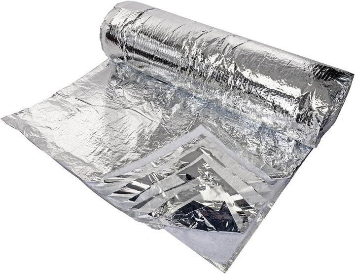 HaGa® Thermofolie Dachisolierfolie 1,2m x 12,5m - Dämmfolie 465g/m²- 15 Schichten Isolierfolie zur W