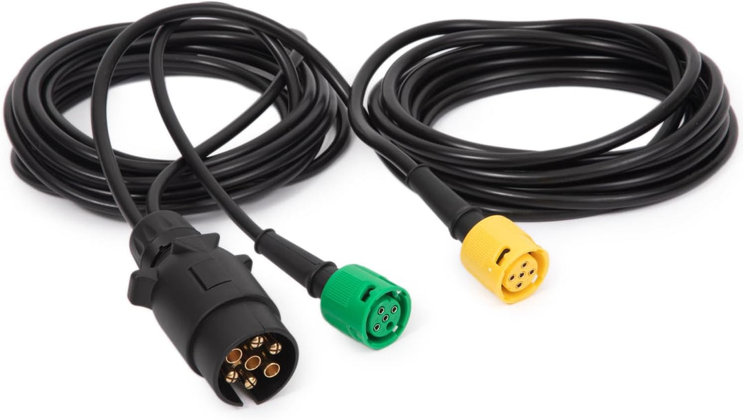 Feuunly 4,0 Meter Anhängerkabel Stecker 7 Polig auf 1xStecker 5 polig und 1xStecker 4 polig, 12V Was