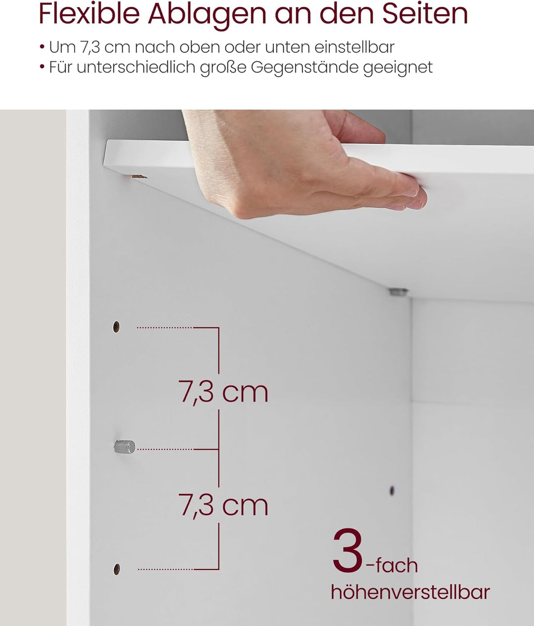 VASAGLE Schuhbank, Schuhregal mit Sitzfläche, Sitzbank mit Stauraum, Kissen, 9 Fächer, verstellbare