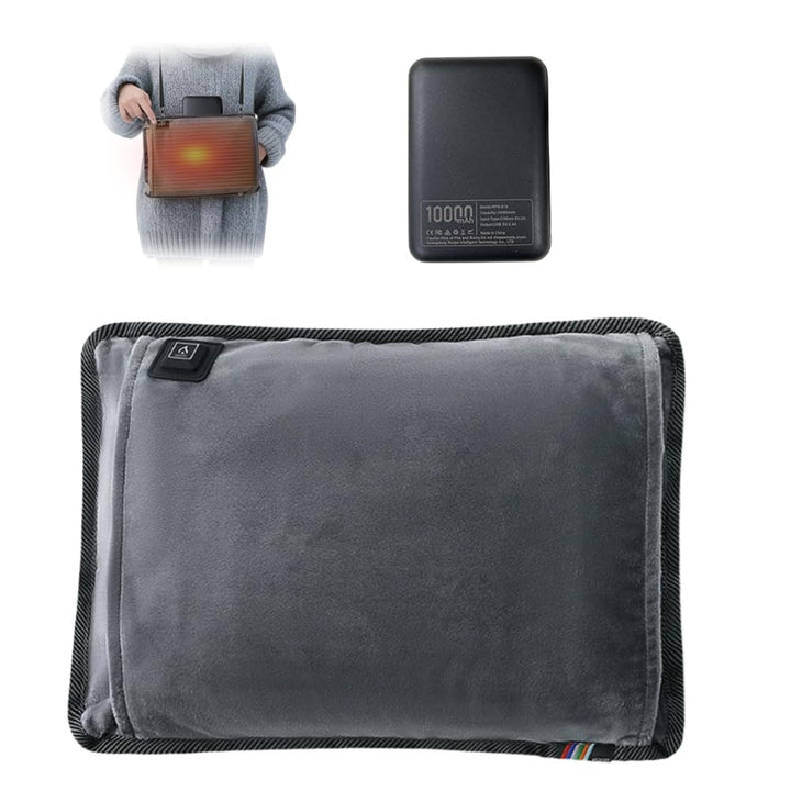 Beheizbarer Handmuff, Handmuff Elektrisch 10000 mAh Powerbank, USB Beheizbare Handwärmer mit Verstel