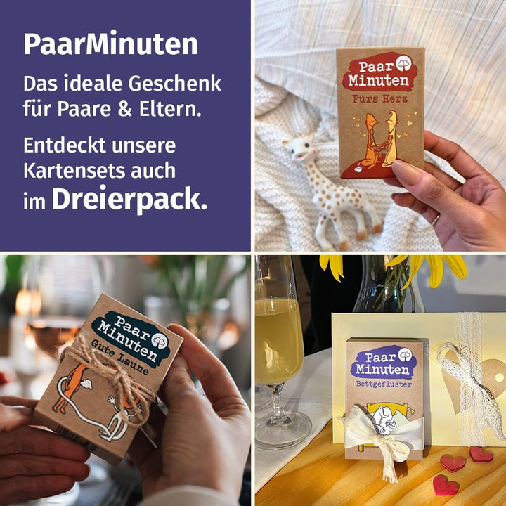 PaarMinuten Bettgeflüster – 53 spielerische Gesprächskarten für Paare und Eltern, liebevolle Geschen