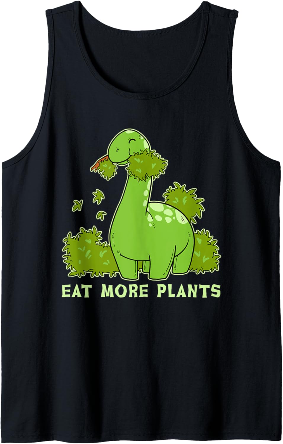 Vegan Dinosaurier Brontosaurus Isst Pflanzen Dino Vegetarier Tank Top