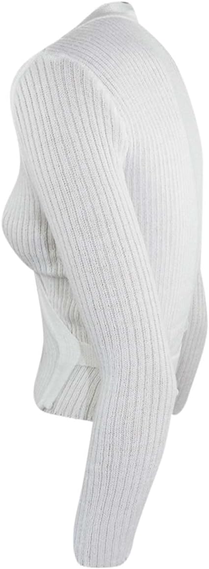 Intermezzo Damen Ballett Wickeljacke/Weste 6811 Jersey Elipor - Made in Spain M Weiss, M Weiß