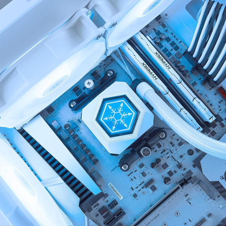 SilverStone Technology SST-PF240W-ARGB-V2 - PermaFrost Premium-Wasserkühler, zweifach einstellbare 1