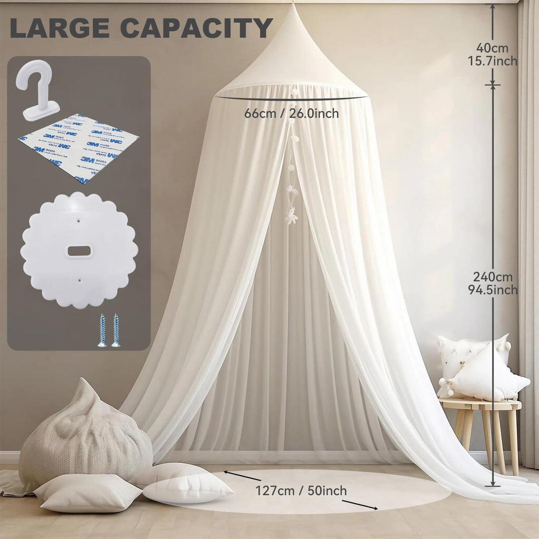 Ginkago Gross Betthimmel Kinderzimmer Babybett Baldachin Hausbett Umrandung Vorhang Zimmerdeko Kusch