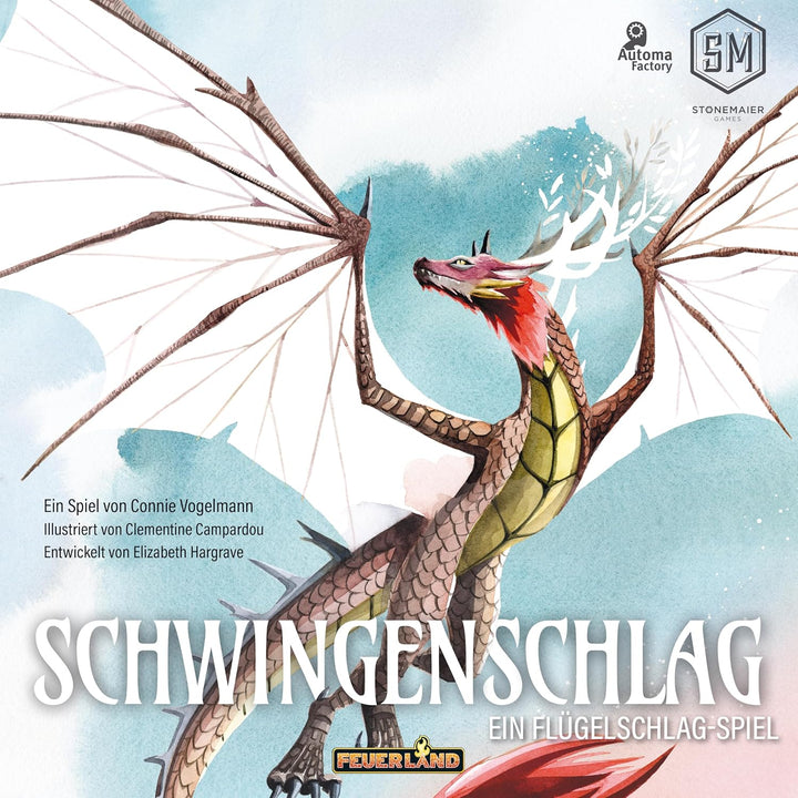 Feuerland Spiele 31032 Schwingenschlag - Aus der Spielewelt von Flügelschlag, grün