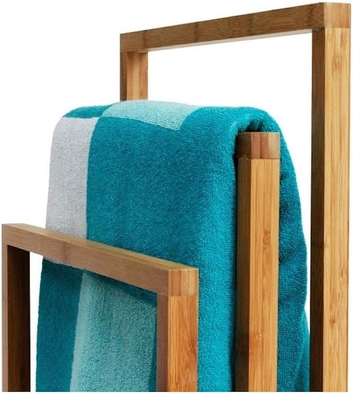 MSV Handtuchständer, Bambus, Weiss, One Size