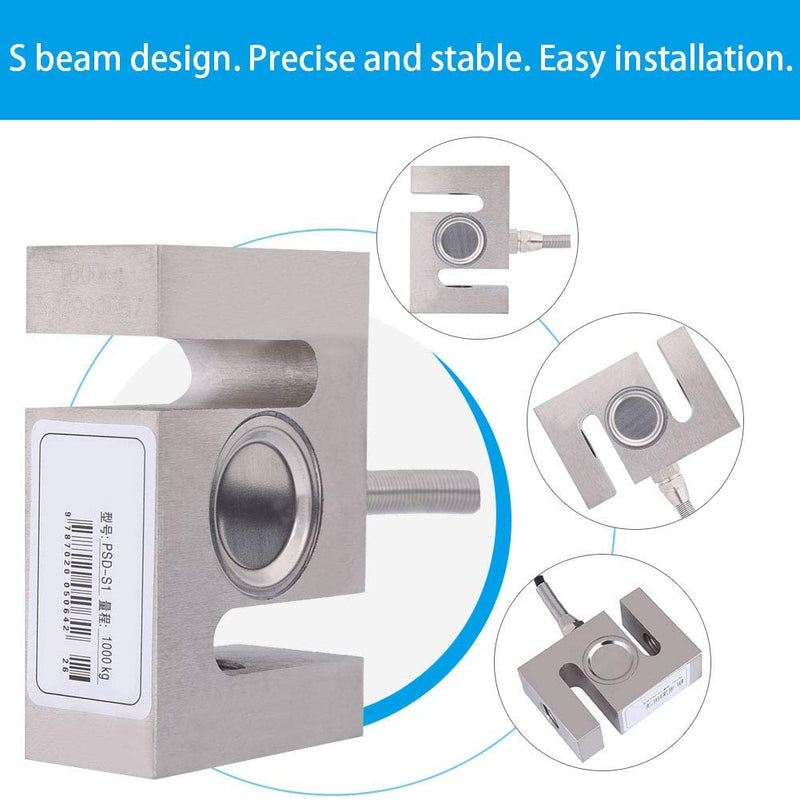 Zugdruckkraftsensor 1000 kg S-Typ-Wägezellensensor für Mischstation, Mischmaschine usw.