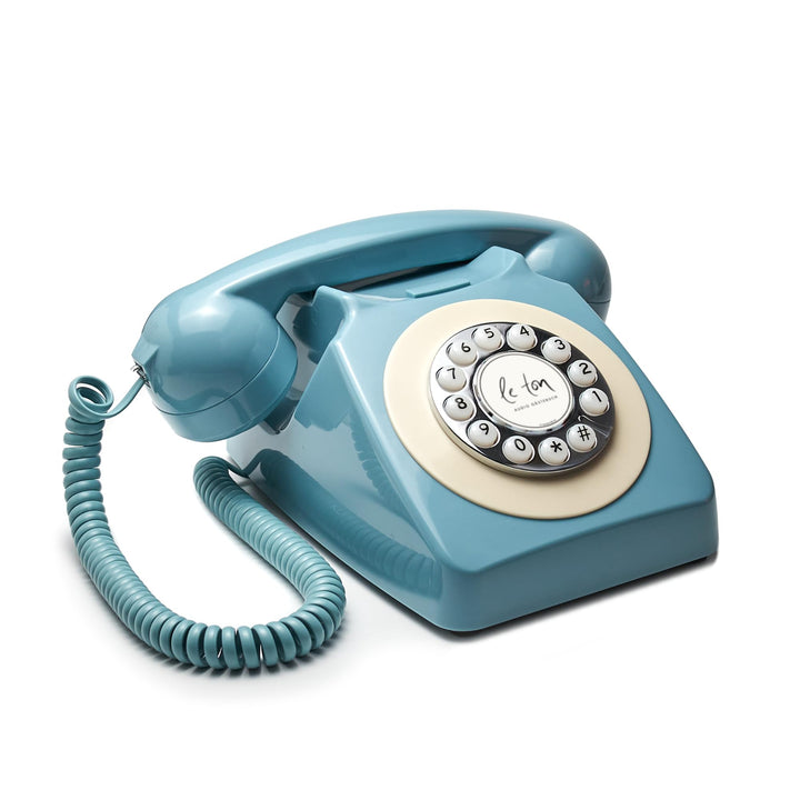 Le Ton Audio Gästebuch, Blau, Telefon für Hochzeiten und Events, Gästetelefon, Hochzeitstelefon, Bla
