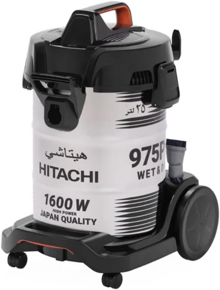 Hitachi Bodenstaubsauger CV 975 PW, 3-in-1 Profi-Nass- & Trockensauger, 25L Edelstahl-Tank 1600 W be
