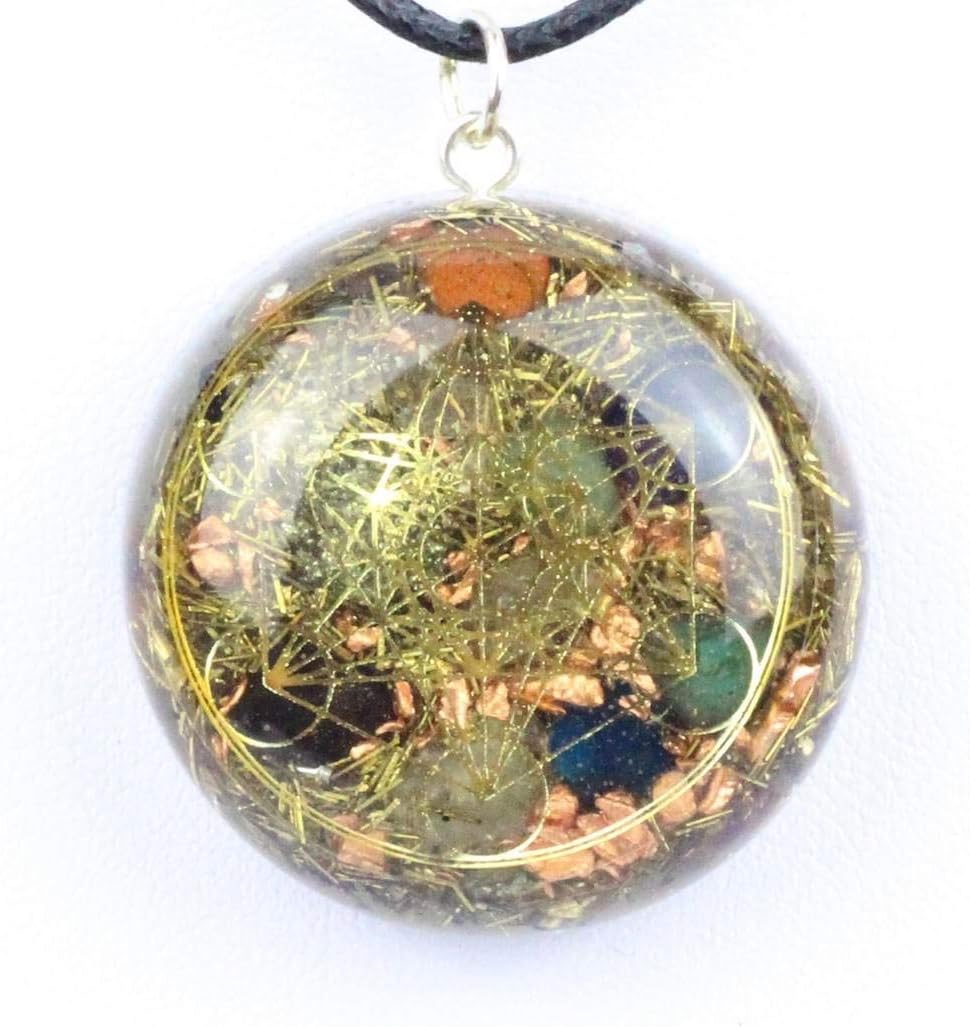 Panotophia Orpanit® Orgonit Anhänger Silber Erzengel Metratron I 100% echter Orgonit I Schutz gegen