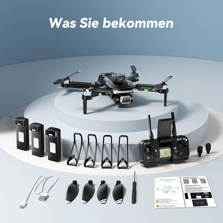 S165 Drohne mit Kamera 1080P für Erwachsene &amp; Anfänger,45 Minuten Flugzeit (3 Akkus), 5G WiFi Echtze
