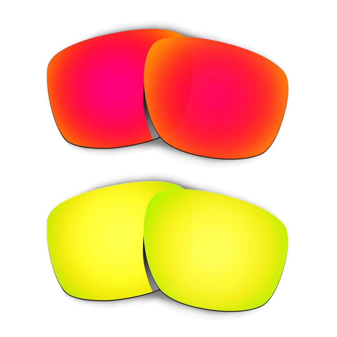HKUCO Plus Replacement Lenses For Oakley Sliver - 2 pair Combo Pack
