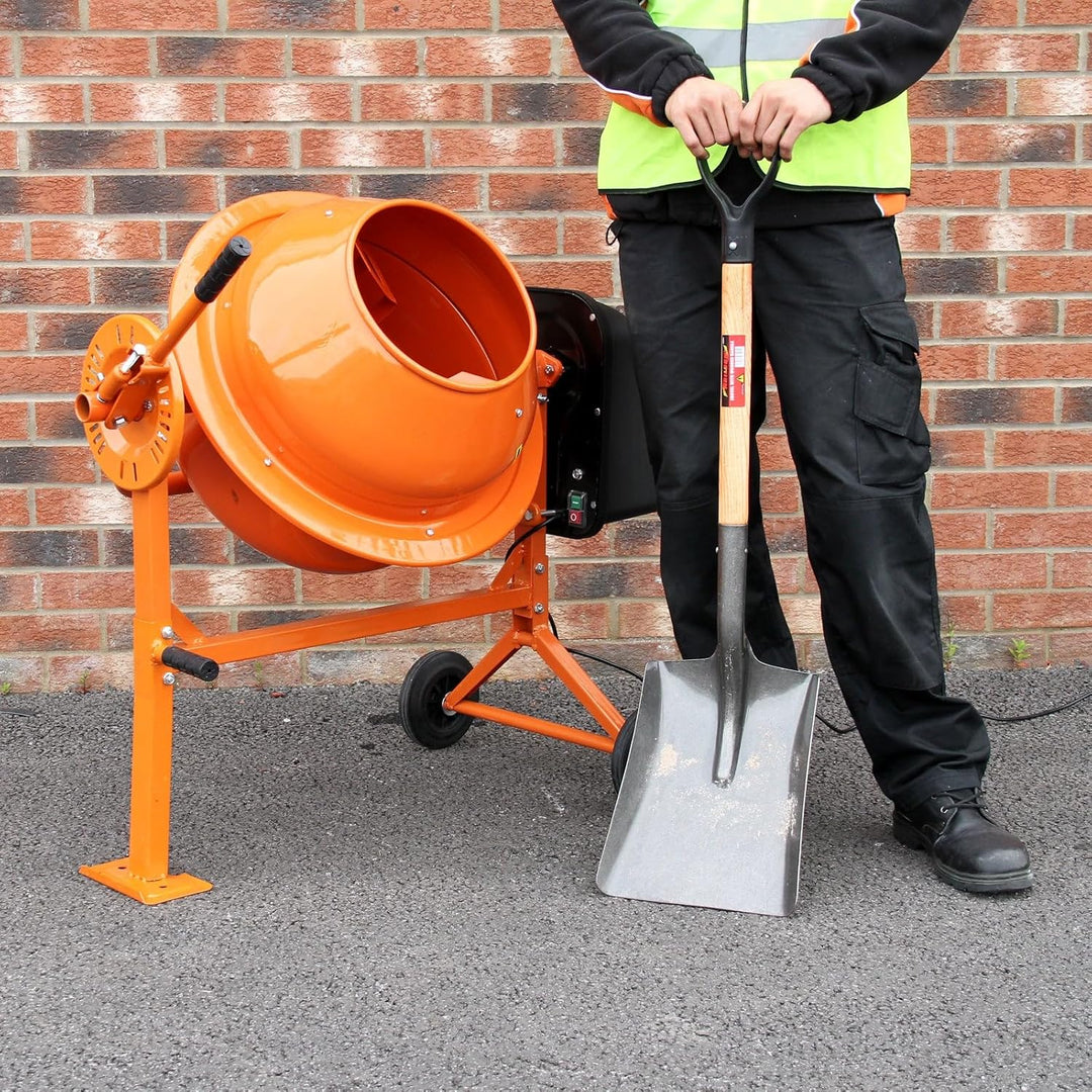 Elektrischer Betonmischer 70 Liter – Beton- & Mörtelmischer mit 250W Motor, kompakte Betonmischmasch