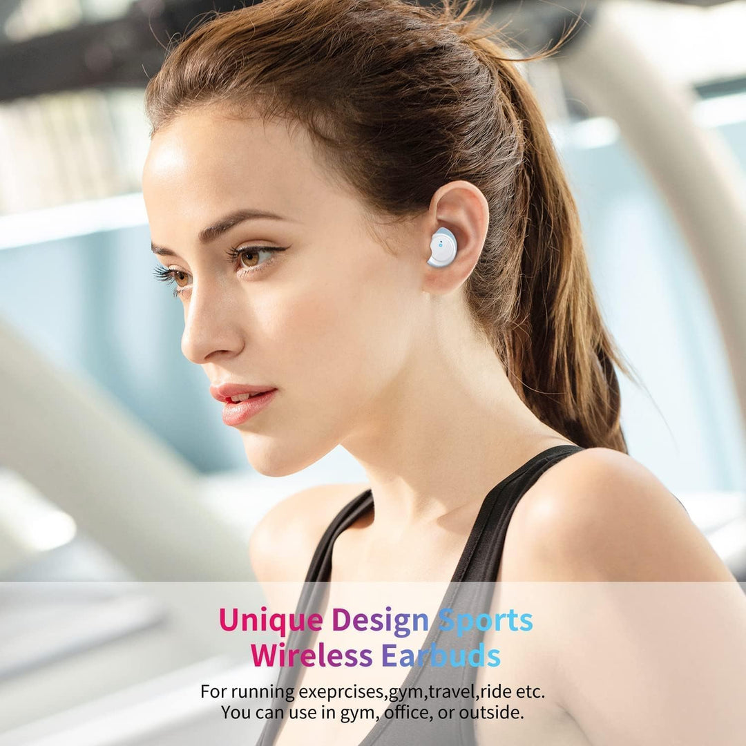 Bluetooth-Kopfhörer, kabellos, Bluetooth 5.1, mit 4 ENC, Geräuschunterdrückung, Mikrofon, IPX7, wass