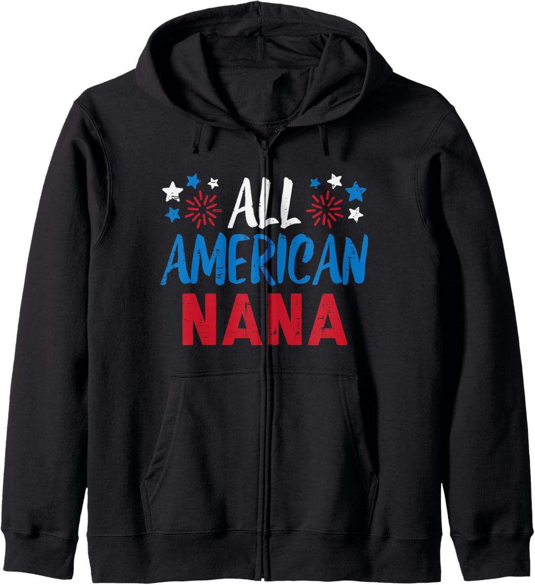 All American Nana Grandma 4th July Matching Family Patriot Kapuzenjacke