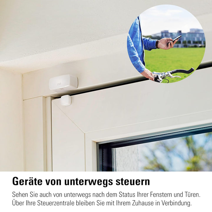 Eve Door &amp; Window (Matter) – Smarter Kontaktsensor für Türen &amp; Fenster, Haussicherheit, Aktivierung